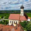 Der Wallfahrtsort Maria Vesperbild liegt in einer geradezu malerischen Landschaft. 