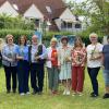 Die Gruppe der Freitagsmaler Rain (von links): Michaela Seifert, Eva Groß, Gabriele Geiger, Franz Appel, Gertrud Otto, Gabriele Riß, Silvia Schimak, Elke Müller und Rudi Scheuring.