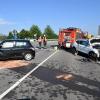 An der B10-Ausfahrt bei Burlafingen kam es zu einem Unfall mit zwei Verletzten.
