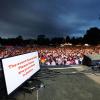 Beim Fanfest in Dortmund wurde die TV-Übertragung wegen des Unwetters beendet.