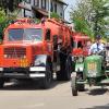 Historische Fahrzeuge wurden beim Jubiläum der Feuerwehr Unterelchingen gezeigt. 