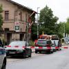 Polizeieinsatz an einem Bahnhof in Mittelfranken.