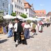 Nach einem Festzug zum Marktplatz wurde das Guntiafest am Samstagnachmittag
eröffnet.