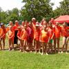 Ausgesprochen erfolgreich waren die Schwimmerinnen und Schwimmer des VfL Kaufering bei der Kreismeisterschaft Im Bild die jüngere Gruppe). 