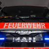 Die Feuerwehr musste in Ingolstadt ein brennendes Auto löschen