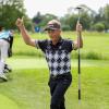 Golf-Ikone Bernhard Langer aus Anhausen bejubelt bei den BMW International Open einen gelungenen Putt. Das dies seine Abschiedsvorstellung auf der European Tour sein wird, hatte der 66-Jährige zuvor angekündigt.  