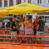 Die Bilder vom Lechstadtfest am Landsberger Hauptplatz. Erst brütende Sonne, dann schwül und dann Regen.
