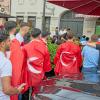 Ein Blick zurück: Türkische Fans verfolgten in der Maximilianstraße ein Spiel.  