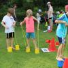 Der Sport- und Spielenachmittag am Fußballplatz bot Kindern die Möglichkeit, verschiedene Stationen zu durchlaufen. 