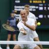 Constantin Frantzen (im Vordergund) und sein Partner Hendrik Jebens sorgten in Wimbledon für eine Sensation im Doppel-Wettbewerb.