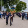 Im Megesheim wurde seit Donnerstag der 150. Geburtstag der Freiwilligen Feuerwehr gefeiert. Am Sonntag gab es einen großen Umzug.