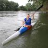 Volle Konzentration: Rebecca Hirsch zählt zu den großen Talenten im Kanurennsport beim DRC Neuburg. Ihre Lieblingsdisziplin ist der 1000 Meter-Einer. 