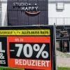 Ausverkauf bei Sport-Sohn: Das „Studio Happy“ in Neu-Ulm an der Memminger Straße macht zu. 
