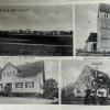Die älteste bekannte Postkarte von Wallerdorf entstand vor 1929, denn abgebildet ist rechts unten noch das alte Gasthaus. Links oben die Sicht von Südosten. Beim Kirchenbild sind die Grabsteine interessant, vor der Kramerei Seyfried steht schon ein Motorrad. 