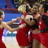 Erstmals bei Olympia dabei: Die Basketballerinnen bei der Qualifikation in Brasilien.