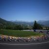 Kreisverkehr in Frankreich: die Fahrer der Tour de France sind in der Region Provence-Alpes-Côte d’Azur unterwegs.
