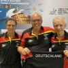 Die stärkste Fraktion aus der Region bei der Tischtennis-Senioren-WM stellte der TSV Zusmarshausen. Von links Walter Ohms, Richard Heinrich und Dieter Kuchenbaur.