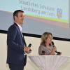 Steffen Heußner und Carmen Audilet zogen bei der Veranstaltung einen Vergleich zur Fußball-Europameisterschaft.