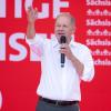 Dresden: Beim Wahlkampfauftakt der Sachsen-SPD verspricht Bundeskanzler Scholz eine sichere Rente.