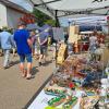 Auf dem Handwerkermarkt in Nordendorf konnten die Menschen nicht nur handgemachte Waren in einer unglaublichen Vielfalt kaufen, sondern sogar selbst etwas töpfern.