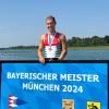 Maximilian Aigner vom Ruderclub am Lech Kaufering holte sich im Leichtgewicht-Einer den Titel bei der bayerischen Meisterschaft.