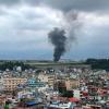 Rauch steigt vom Tribhuvan International Airport in Kathmandu, Nepal, auf. Das nepalesische Staatsfernsehen berichtet, dass ein Flugzeug beim Versuch, vom Flughafen Kathmandu zu starten, von der Landebahn abgekommen und verunglückt ist.