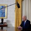 Rede zur besten Sendezeit: Joe Biden bei seiner Fernsehansprache aus dem Oval Office.