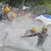 Mit dem Schwimmen beginnt am Sonntag um 9 Uhr der 18. Lauinger VR-Triathlon. Dann stürzen sich wieder hunderte Ausdauersportler in die Fluten des Auwaldsees.