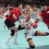 Deutschlands Handballerinnen taten sich gegen Südkorea extrem schwer.