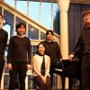 Die jungen Studierenden von der Musikhochschule Trossingen (von links): Emil Bakiev, Zijun Wu, Hyemin Choi, Seung-Woo Hong und Seunghwan Kim