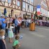 Bürgermeister Thomas Heydecker bei der Eröffnung der Jakobi-Kirchweih.