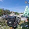 Parkende Autos wurden schwer beschädigt