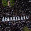 Tausende wohnten am Wochenende der Beerdigung der drusischen Kinder und Jugendlichen auf den Golanhöhen bei.