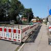 Der Bahnübergang in Pfaffenhausen ist derzeit für den Verkehr gesperrt.