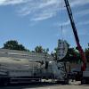 Knapp eineinhalb Tage dauert es, bis das Riesenrad auf dem Friedberger Volksfestplatz aufgebaut ist. 