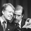 Joe Biden, damals noch Senator, gemeinsam mit US-Präsident Jimmy Carter im Februar 1978. Carter wurde von den Wählern eine zweite Amtszeit verwehrt. 