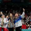 Ein Selfie für die Ewigkeit: Nord- und Südkoreaner bei Olympia mit dem chinesischen Team.