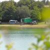 Im Baggersee Langweid wird ein Vermisster gesucht.