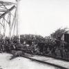 Wache an der Eisenbahnbrücke bei Rain im Ersten Weltkrieg. Damals kam es im August 1914 zu einem Gefecht, das nur mit viel Glück unblutig ausging.