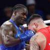 Boxer Nelvie Tiafack (l) bezwang den Italiener Diego Lenzi souverän.