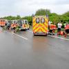 Viele Rettungskräfte waren bei dem Unfall im Einsatz.