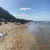 Der Strand von Pesaro "sotto monte", unterhalb des Monte Ardizio.