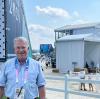 Reitsport-Kommentator Carsten Sostmeier im olympischen Reitstadion von Versailles. 