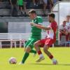 Eine Szene aus dem Punktspiel vom 20. Juli: Im grünen Trikot Mirko Puscher, rechts Youssef Musa.