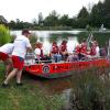 Ein Highlight war eine Bootsfahrt mit dem Rettungsboot der Wasserwacht Aindling. 