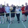 Die LT-Redaktion hat im Landsberger Sportzentrum das Sportabzeichen gemacht: (von links) Lisa Gilz, Thomas Wunder, Christian Mühlhause, Vanessa Polednia, Margit Messelhäuser und Dominik Stenzel. 