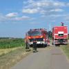 Die Feuerwehren wurden von Landwirten beim Einsatz unterstützt. 