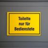 Eine Toilette fürs Personal ist Pflicht.