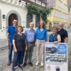 In der Mitte die Referenten Matthias Gastel, bahnpolitischer Sprecher der Grünen im Bundestag, und die Landtagsabgeordnete Eva Lettenbauer. 