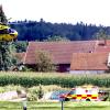 Ein verletzter Pedelec-Fahrer wurde mit dem Rettungshubschrauber ins Krankenhaus gebracht.